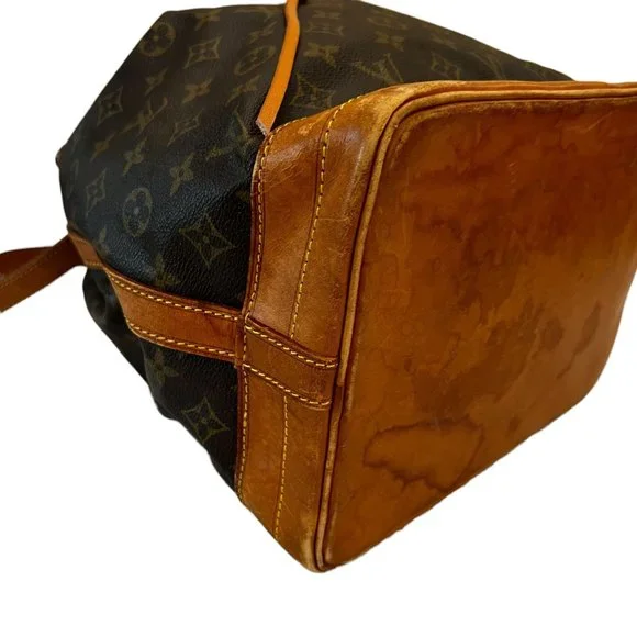 Authentic Louis Vuitton Shoulder Bag Noe Monogram Used LV Handbag Vintage - Picture 6 of 13